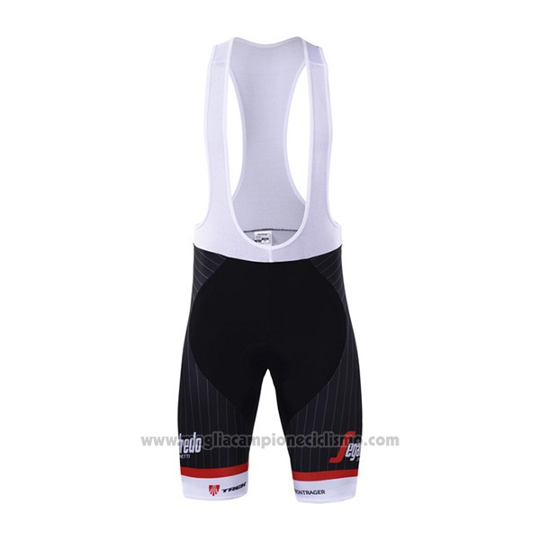 2017 Abbigliamento Ciclismo Trek Segafredo Nero e Bianco Manica Corta e Salopette